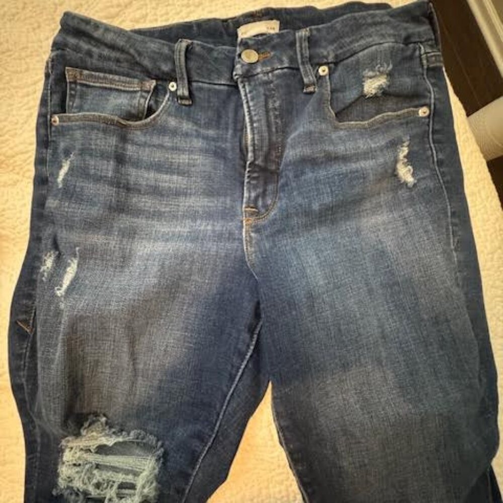 Good American Distressed Jeans